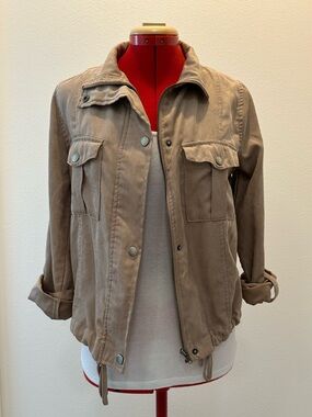 Korye - Light Pink Utility Jacket with Snap Pockets - Women's Size Extra Small